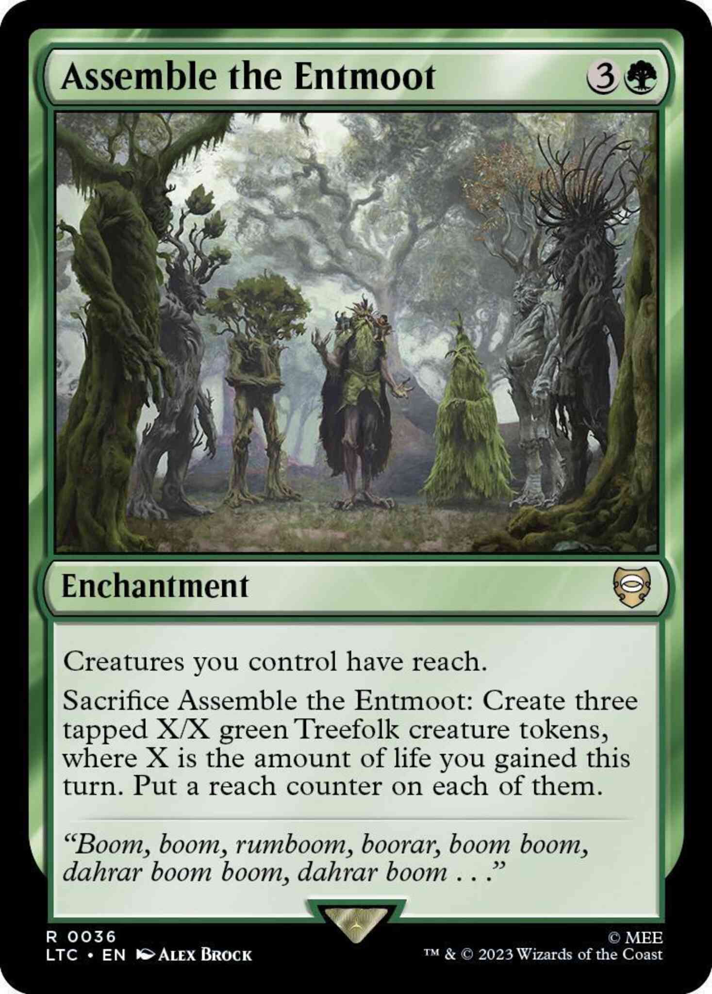 Assemble the Entmoot [36] [The Lord of the Rings: Tales of Middle-earth: Commander] [Non-Foil]