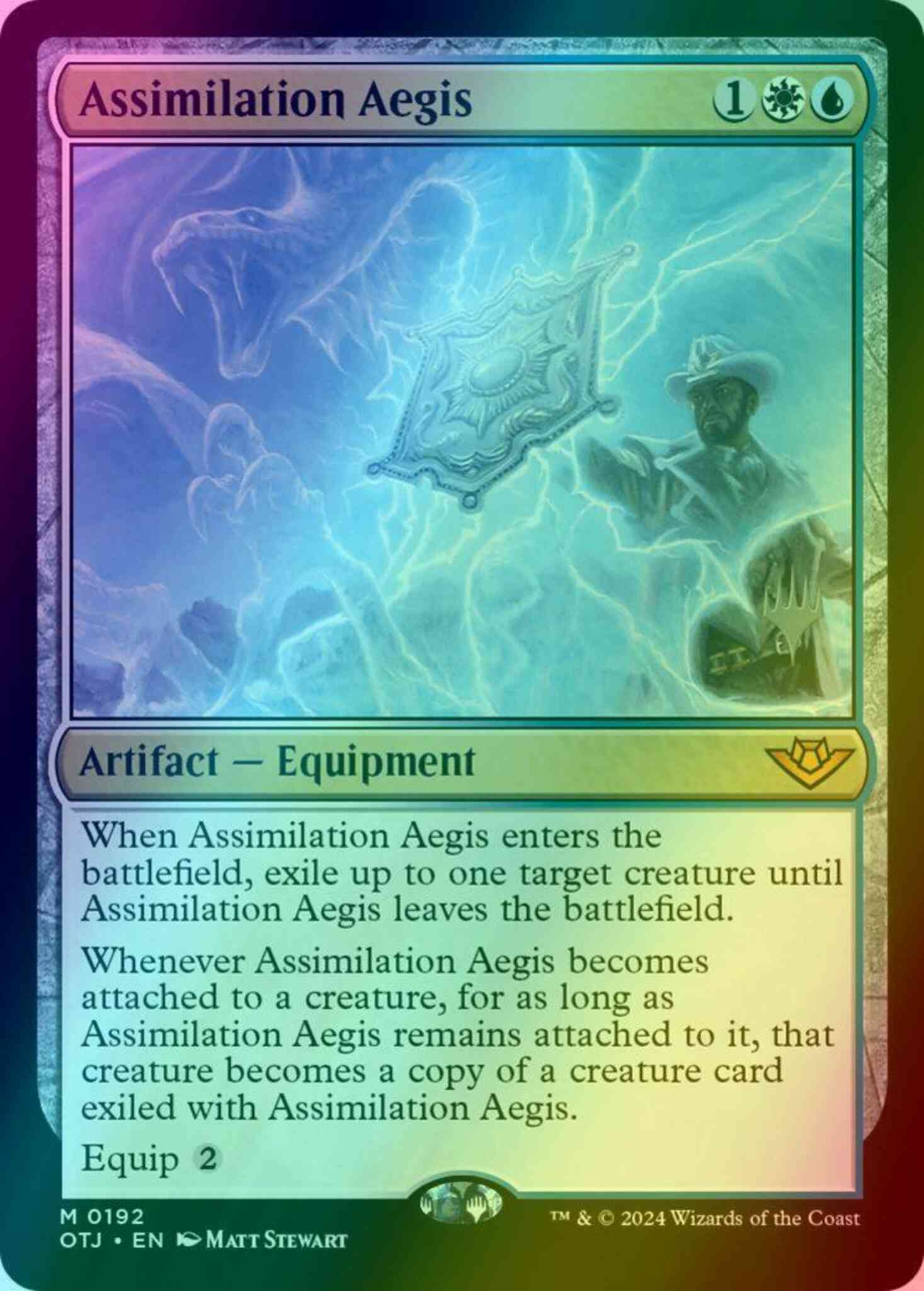 Assimilation Aegis [192p] [Promo Pack] [Outlaws of Thunder Junction: Promos] [Foil]