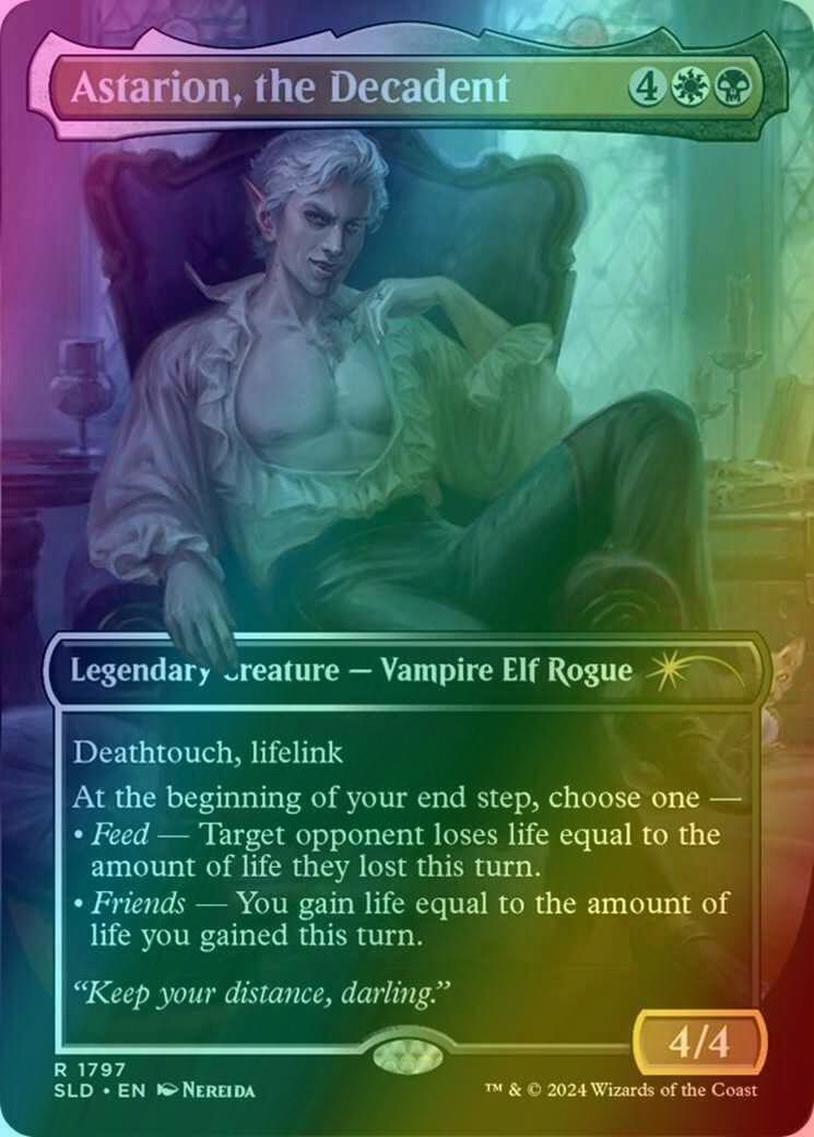 Astarion, the Decadent [1797] [Borderless] [Astarion's Thirst] [Secret Lair Drop] [Foil]