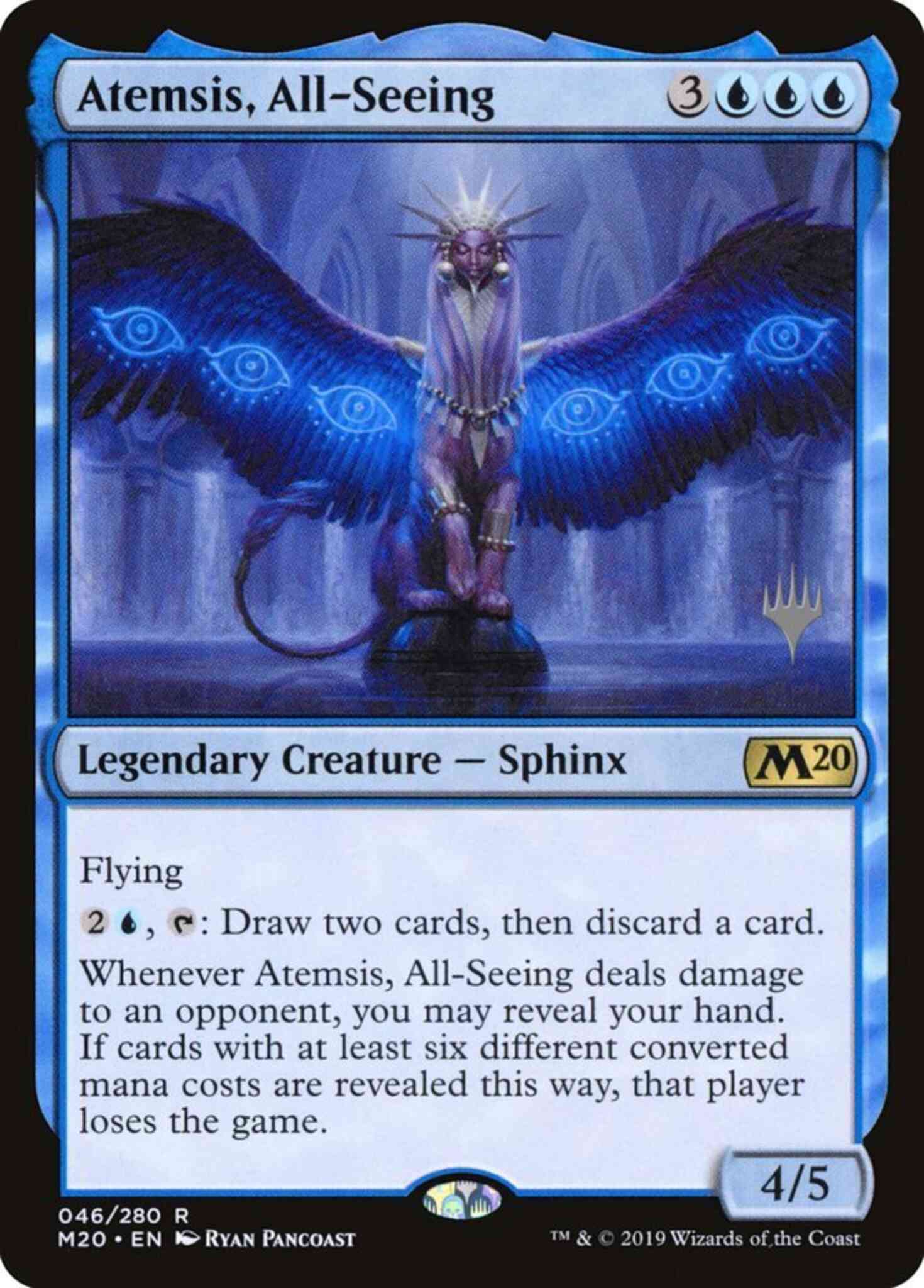 Atemsis, All-Seeing [46p] [Promo Pack] [Core Set 2020 Promos] [Non-Foil]