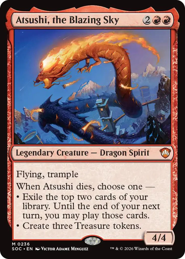 Atsushi, the Blazing Sky [236] [Secrets of Strixhaven: Commander] [Non-Foil]