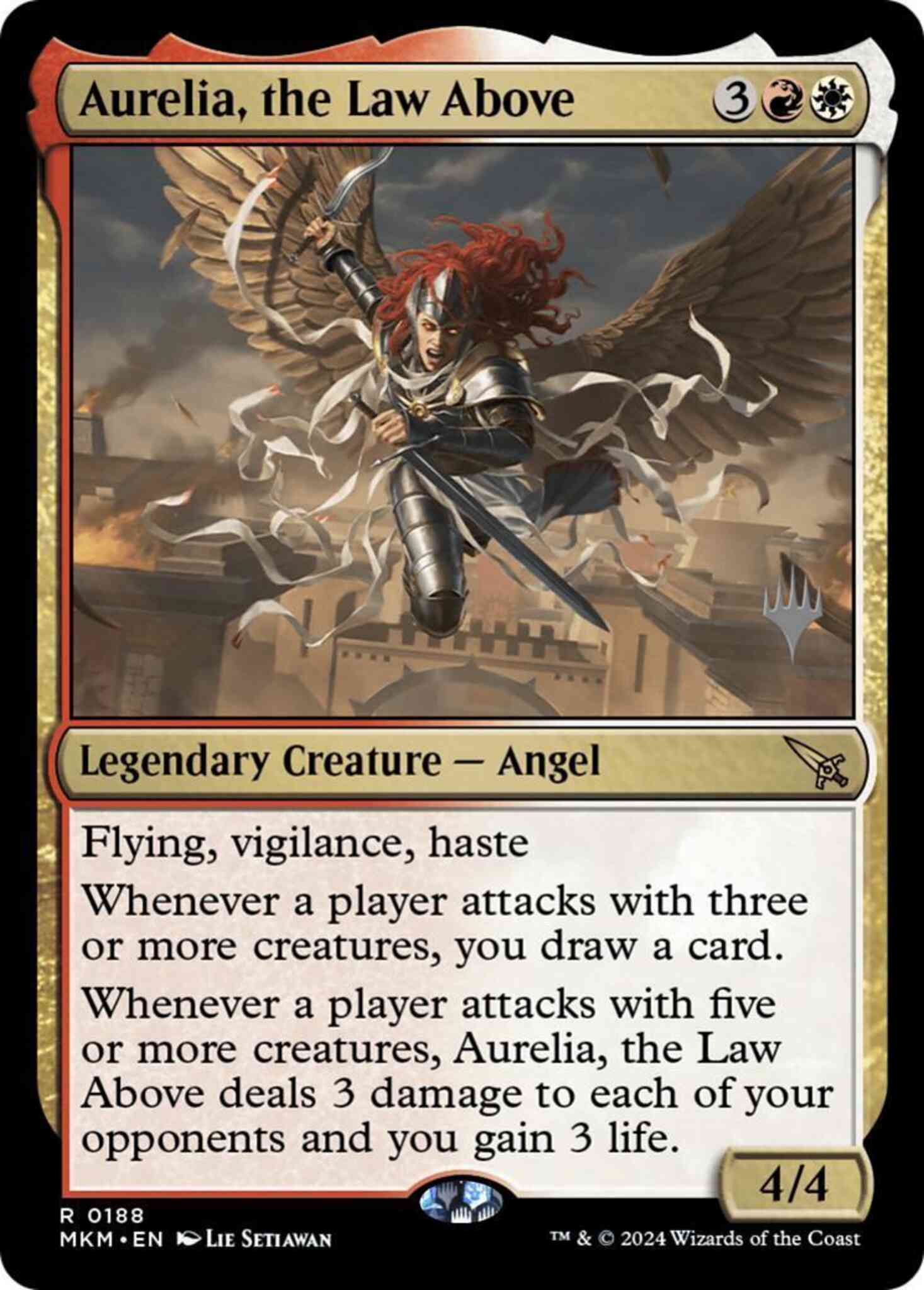Aurelia, the Law Above [188p] [Promo Pack] [Murders at Karlov Manor: Promos] [Non-Foil]
