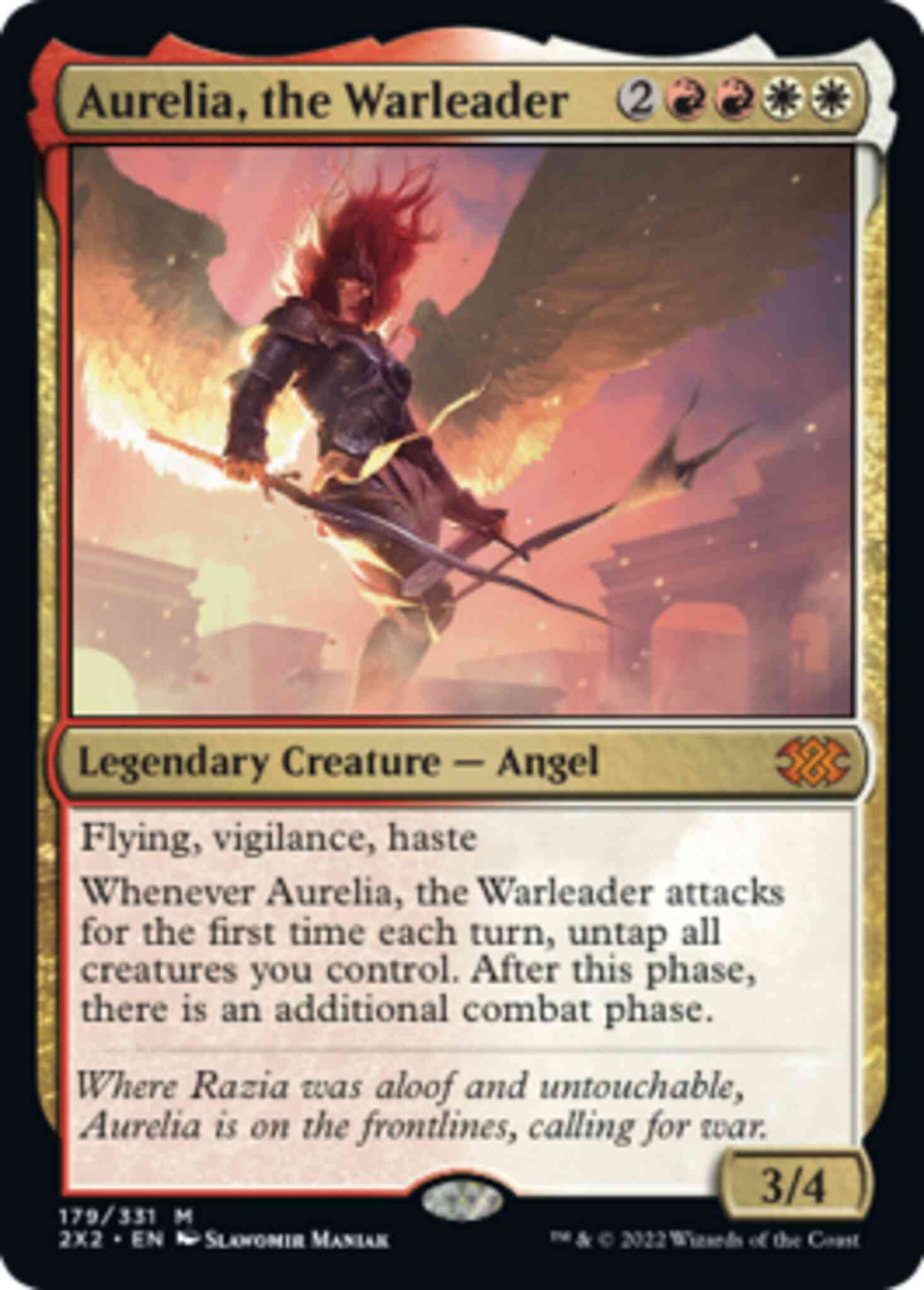 Aurelia, the Warleader [179] [Double Masters 2022] [Non-Foil]