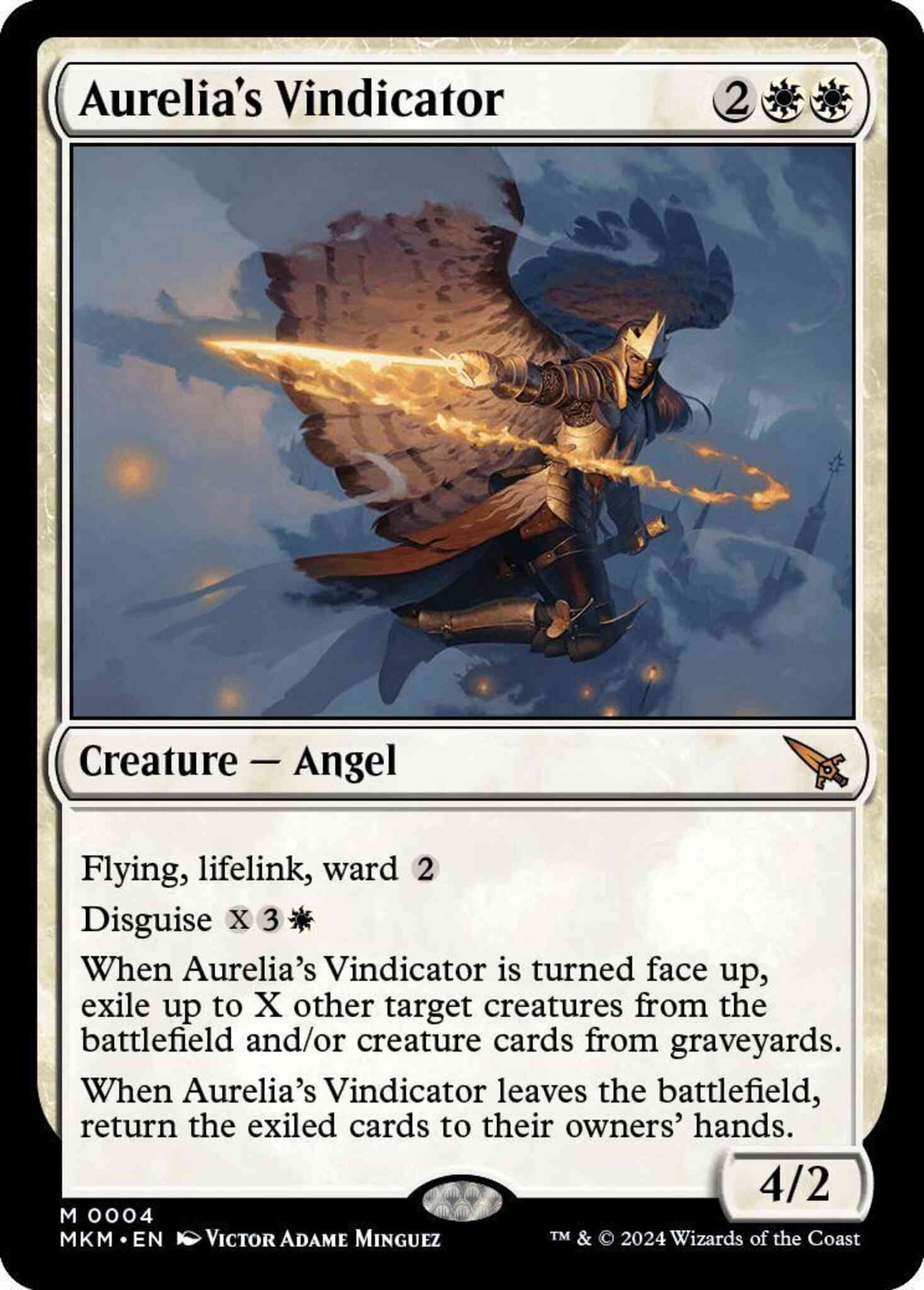 Aurelia's Vindicator [4] [Murders at Karlov Manor] [Non-Foil]