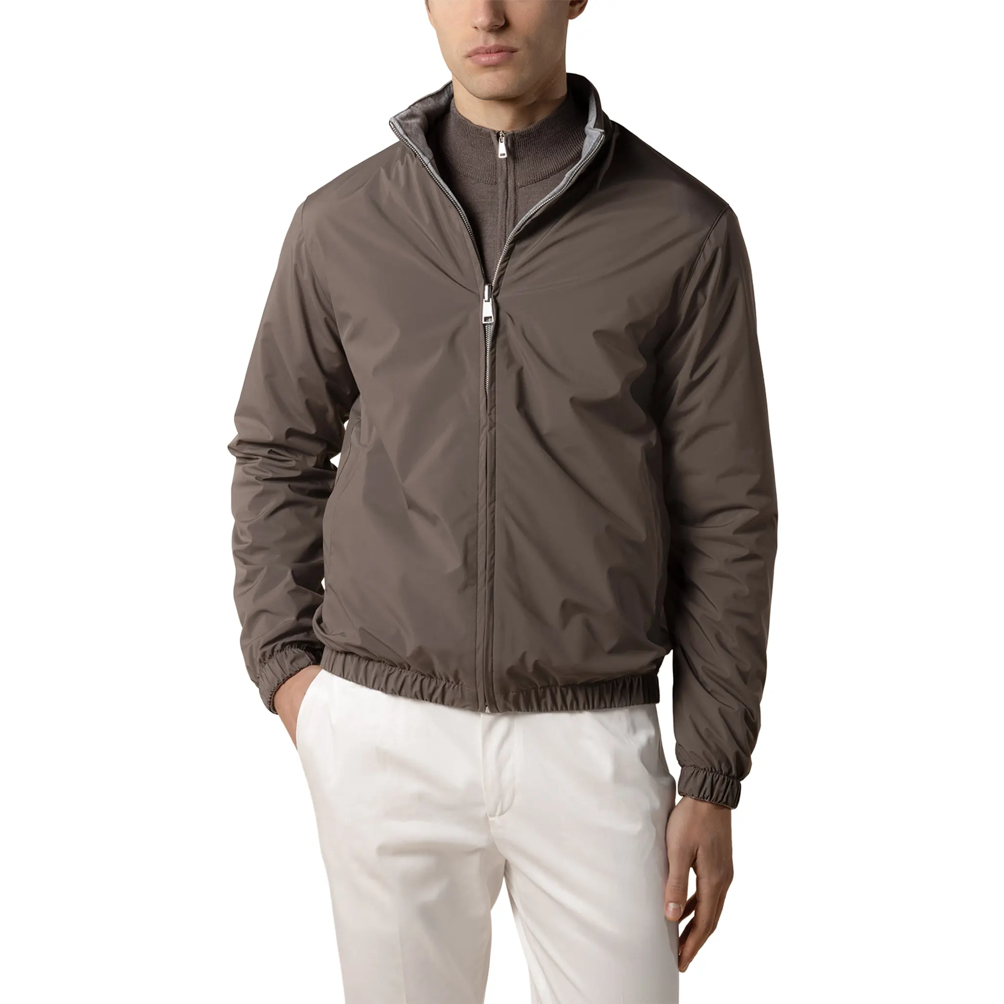 Aurélien Reversible Ash Grey Resort Jacket - Image 4