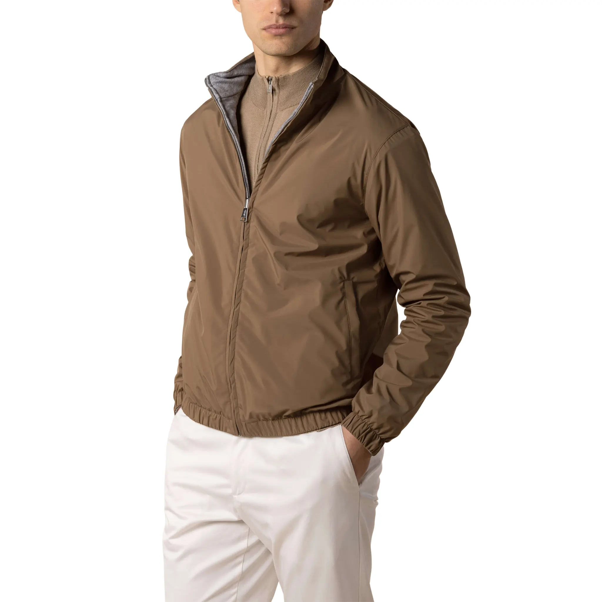 Aurélien Reversible Caramel Resort Jacket - Image 4