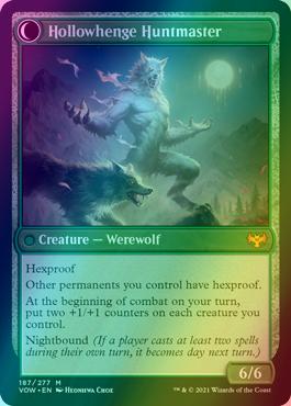Avabruck Caretaker // Hollowhenge Huntmaster [187] [Innistrad: Crimson Vow] [Foil] - Image 2
