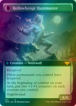 Avabruck Caretaker // Hollowhenge Huntmaster [384] [Extended Art] [Innistrad: Crimson Vow] [Foil] - Image 2
