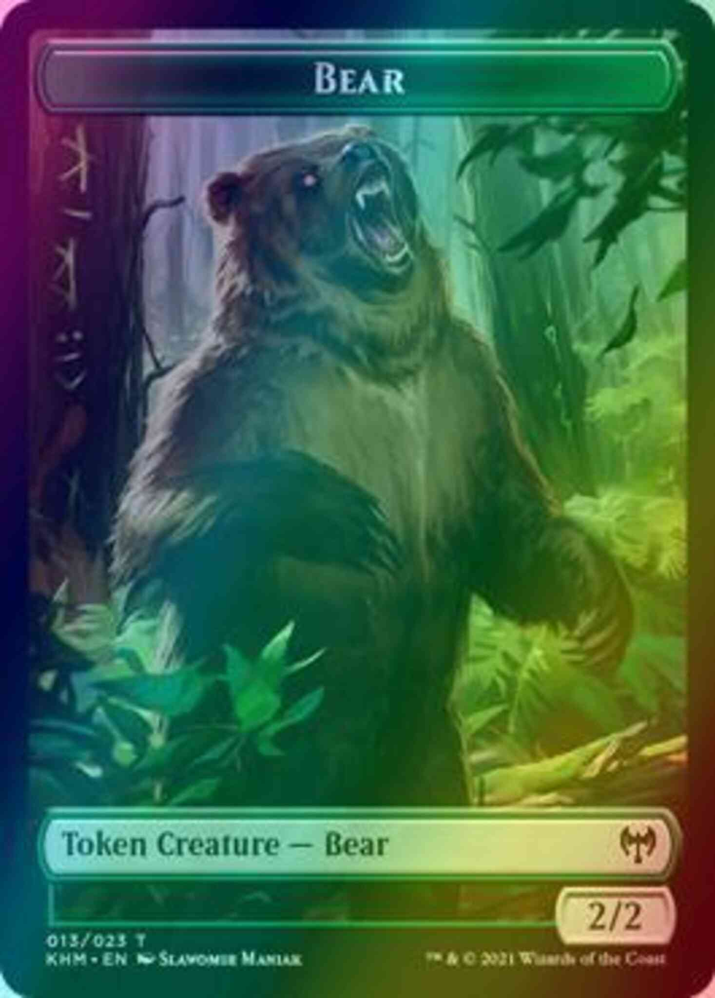 Bear Token (13) // Elf Warrior Token (15) [Kaldheim Tokens] [Foil]