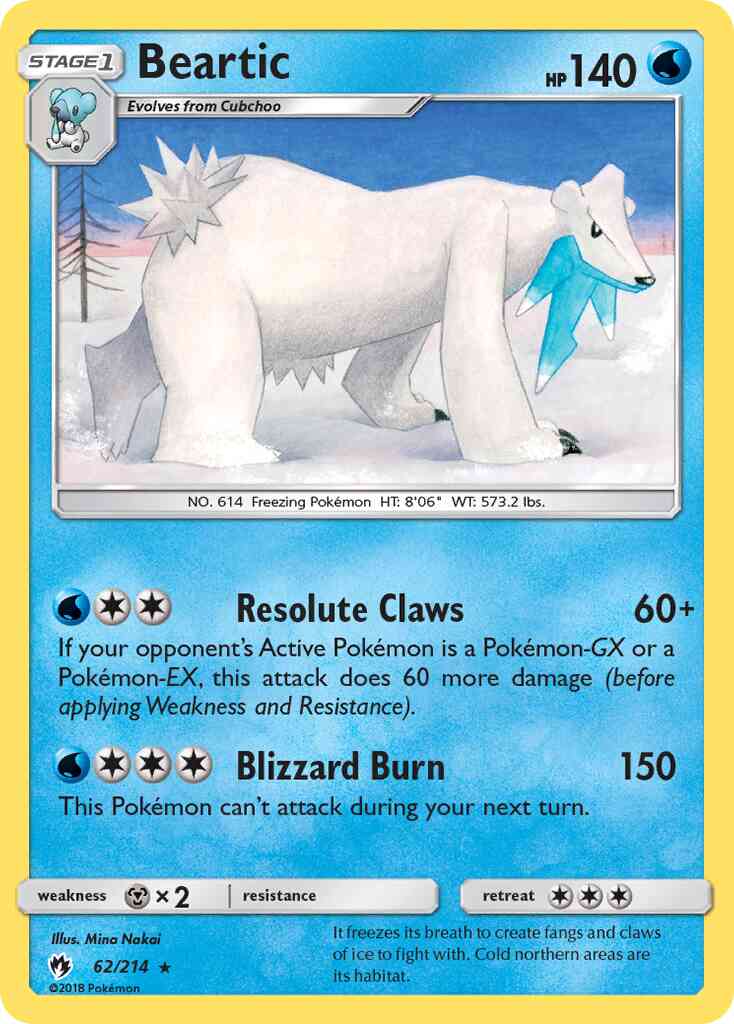 Beartic - 62/214 - Rare [sm8-62] [Non-Holo]