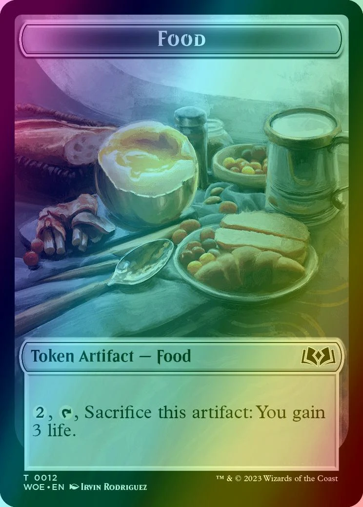 Beast Token (08) // Food Token (12) [Wilds of Eldraine: Tokens] [Foil] - Image 2