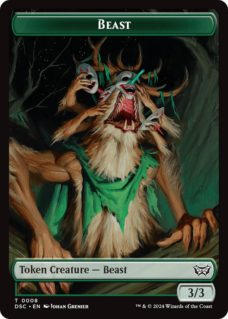 Beast Token (08) // Scarecrow Token (23) [Duskmourn: House of Horror: Commander: Tokens] [Non-Foil]