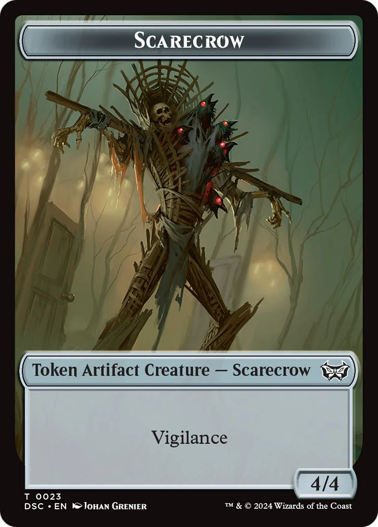 Beast Token (08) // Scarecrow Token (23) [Duskmourn: House of Horror: Commander: Tokens] [Non-Foil] - Image 2