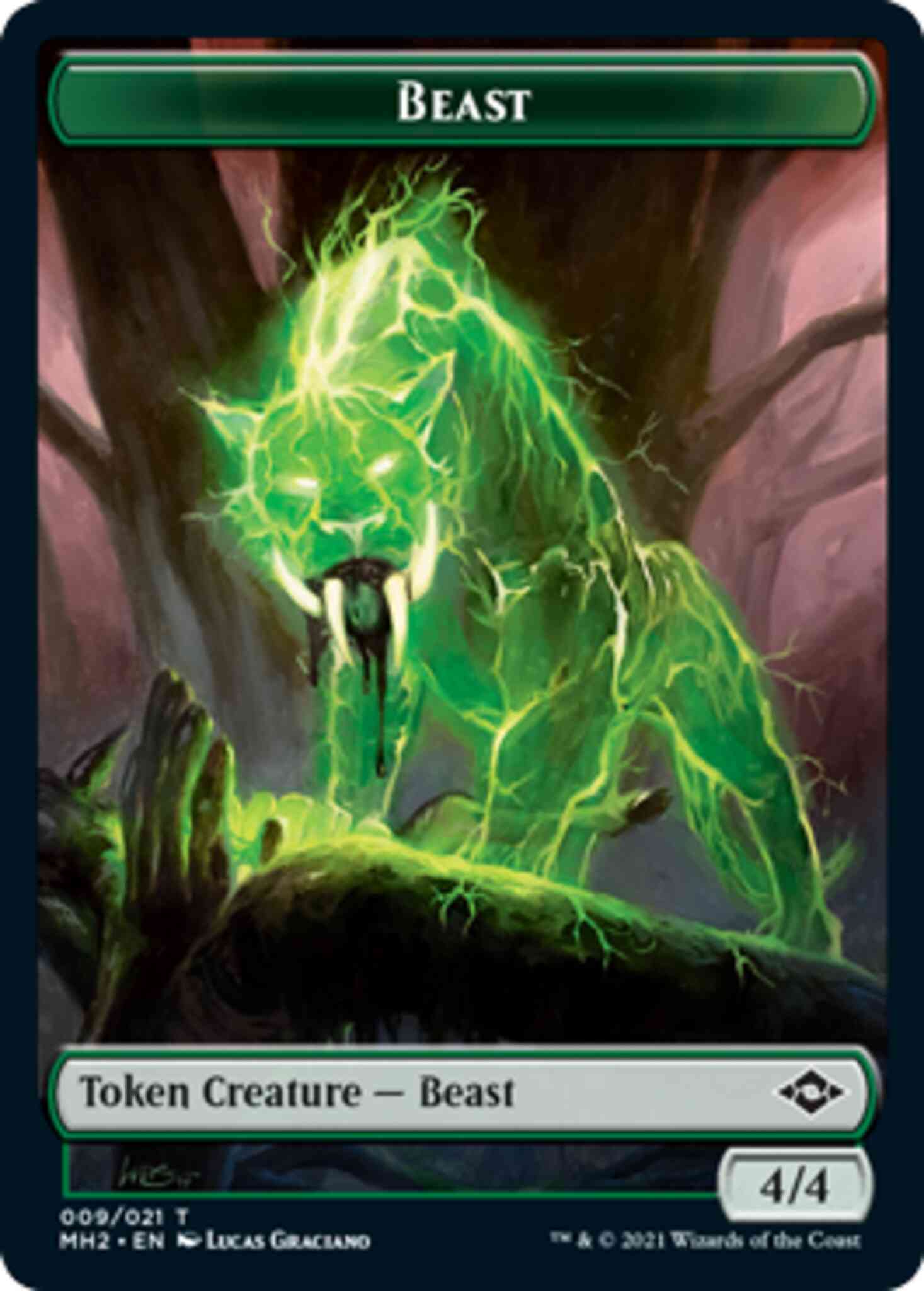 Beast Token (09) // Clue Token (15) [Modern Horizons 2 Tokens] [Non-Foil]