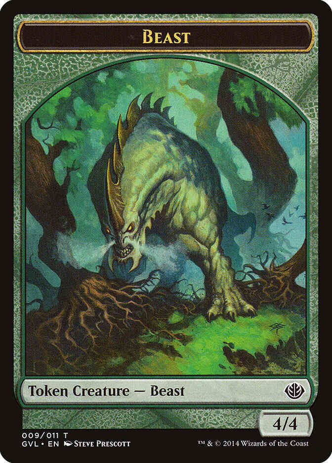 Beast Token [09] [Duel Decks Anthology: Garruk vs. Liliana Tokens] [Non-Foil]
