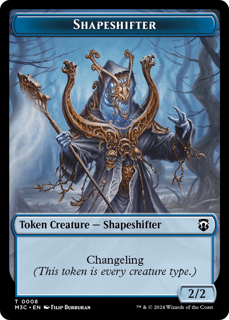 Beast Token (10) // Shapeshifter Token (08) [Modern Horizons 3: Commander: Tokens] [Ripple Foil/Non-Foil] - Image 2