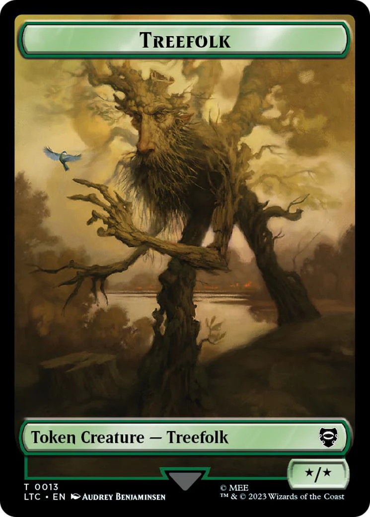 Beast Token (10) // Treefolk Token (13) [The Lord of the Rings: Tales of Middle-earth: Commander: Tokens] [Non-Foil] - Image 2