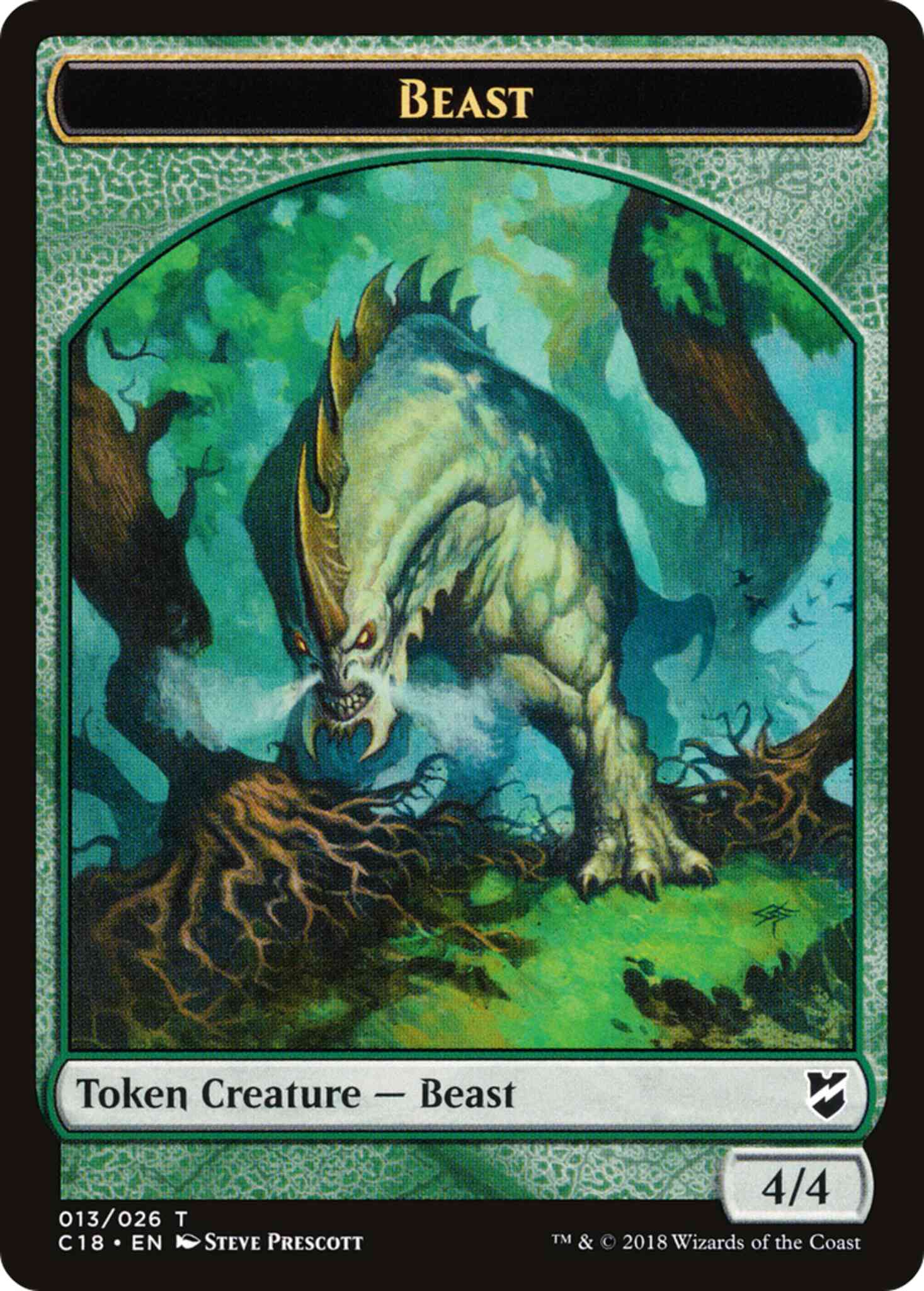 Beast Token (13) // Plant Token (17) [Commander 2018 Tokens] [Non-Foil]