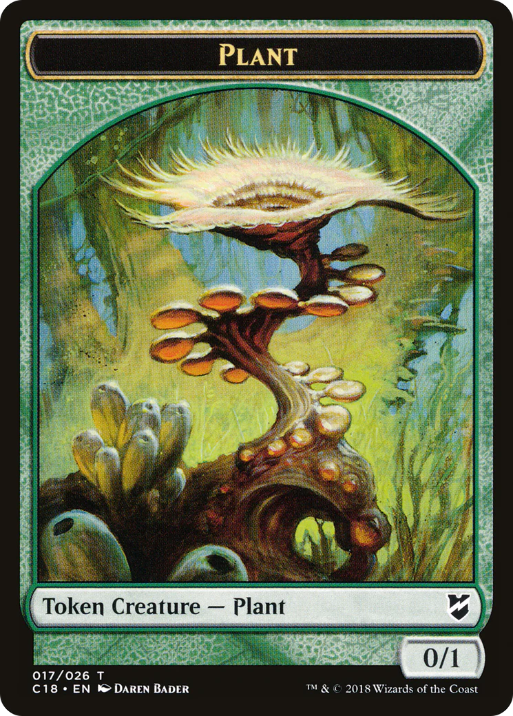 Beast Token (13) // Plant Token (17) [Commander 2018 Tokens] [Non-Foil] - Image 2