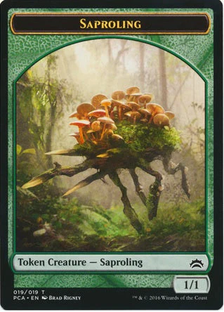 Beast Token (13) // Saproling Token (19) [Planechase Anthology Tokens] [Non-Foil] - Image 2