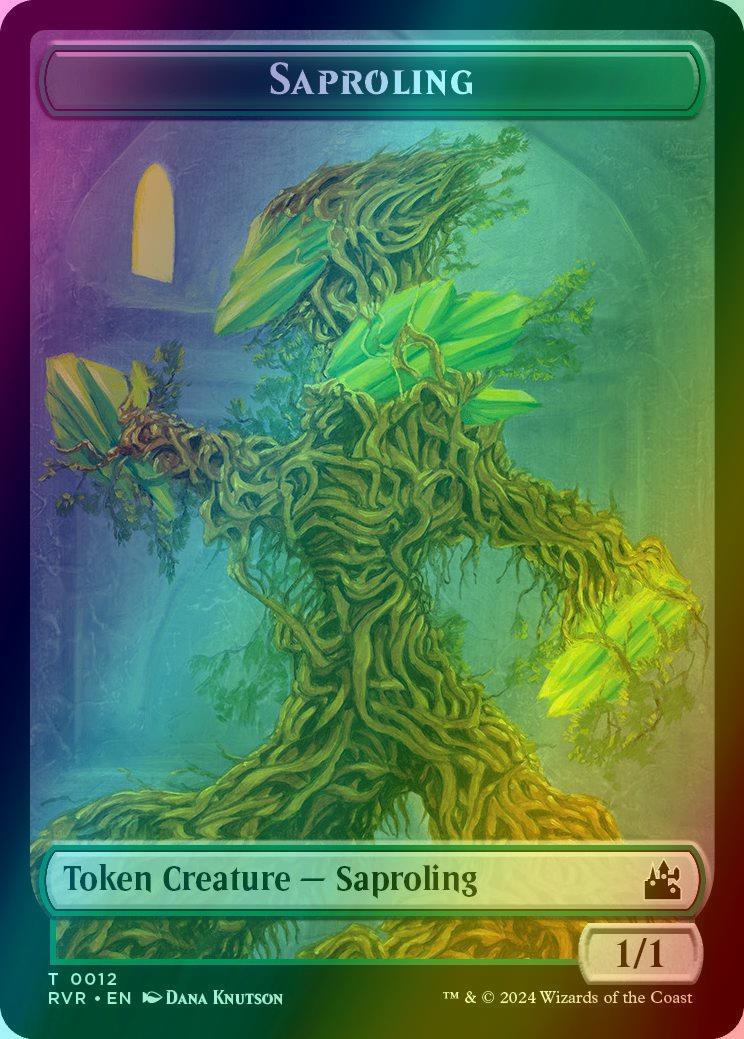 Beast Token (14) // Saproling Token (12) [Ravnica Remastered: Tokens] [Foil] - Image 2