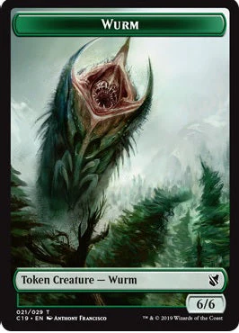 Beast Token (14) // Wurm Token (21) [Commander 2019 Tokens] [Non-Foil] - Image 2