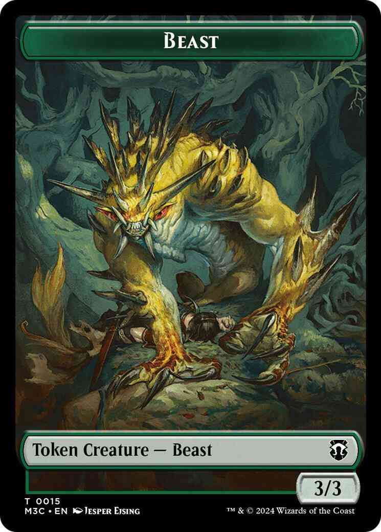 Beast Token (15) // Insect Token (25) [Modern Horizons 3: Commander: Tokens] [Ripple Foil/Non-Foil]