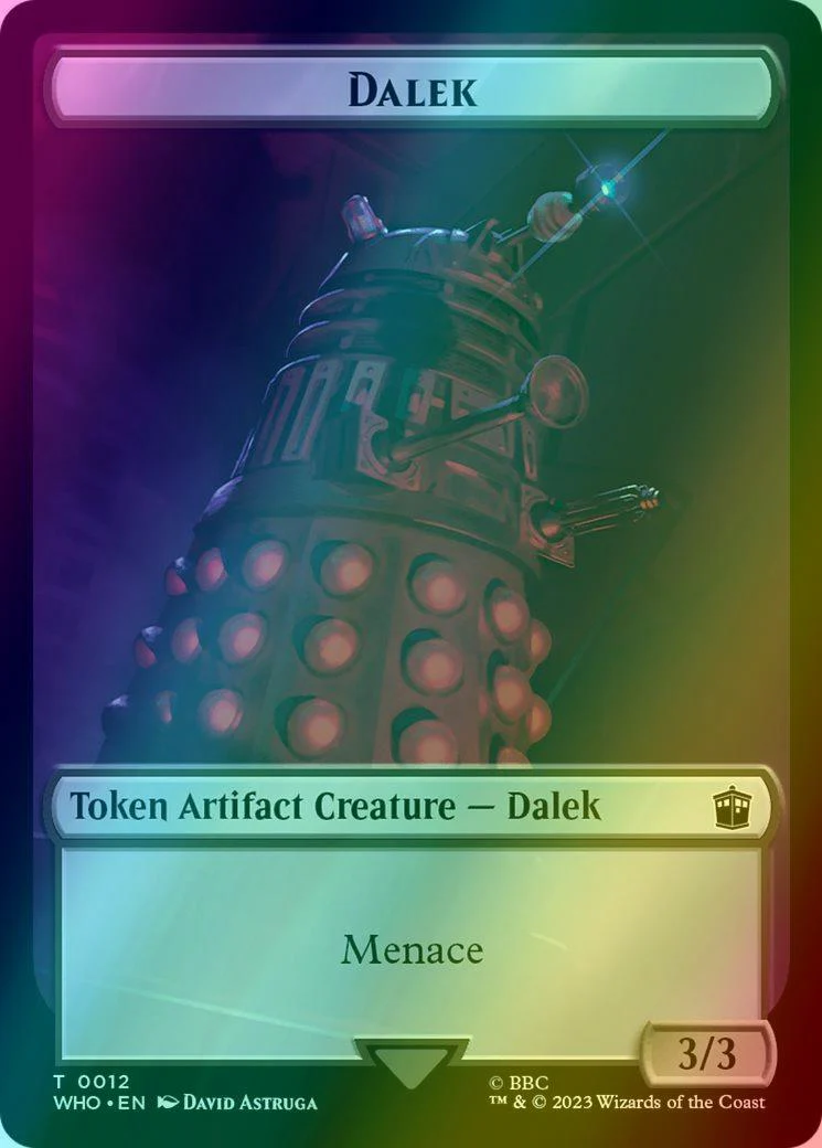 Beast Token (17) // Dalek Token (12) [Universes Beyond: Doctor Who: Tokens] [Foil] - Image 2