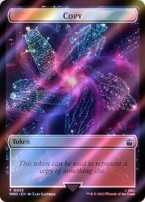 Beast Token (49) // Copy Token (33) [Universes Beyond: Doctor Who: Tokens] [Surge Foil] - Image 2