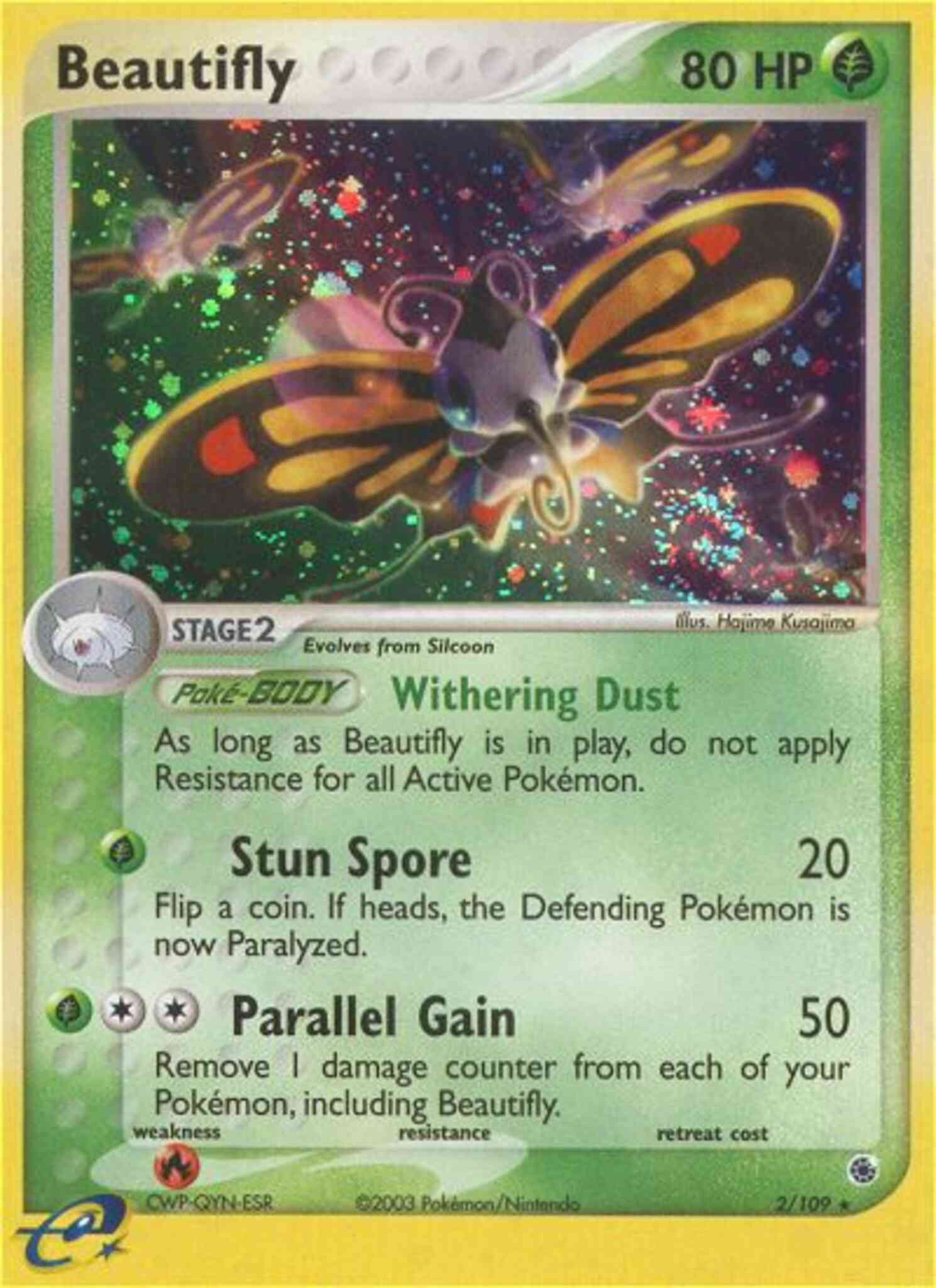 Beautifly - 2/109 - Rare Holo [ex1-2] [Holo]