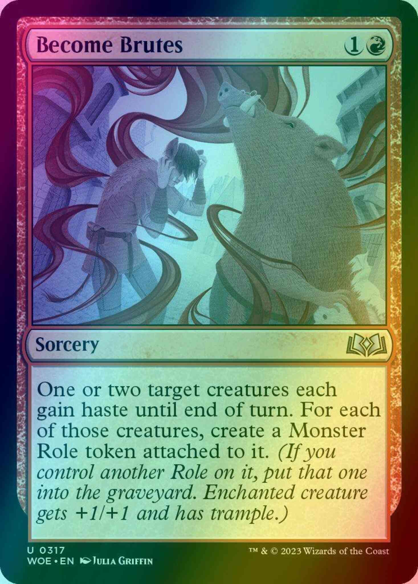 Become Brutes [317] [Jumpstart Exclusive] [Wilds of Eldraine] [Foil]