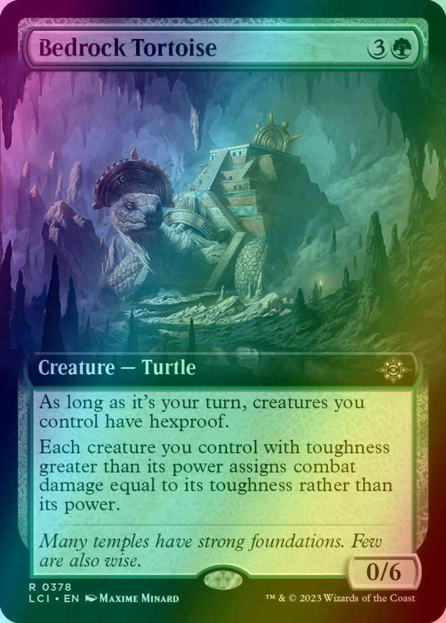 Bedrock Tortoise [378] [Extended Art] [The Lost Caverns of Ixalan] [Foil]
