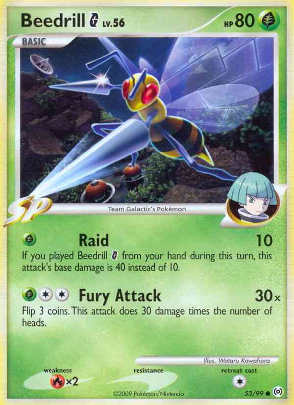 Beedrill G - 53/99 - Common [pl4-53] [Reverse Holo]