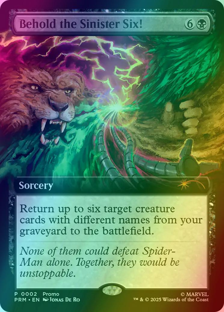 Behold the Sinister Six! [2] [Extended Art] [Marvel's Spider-Man: Promos] [Foil]