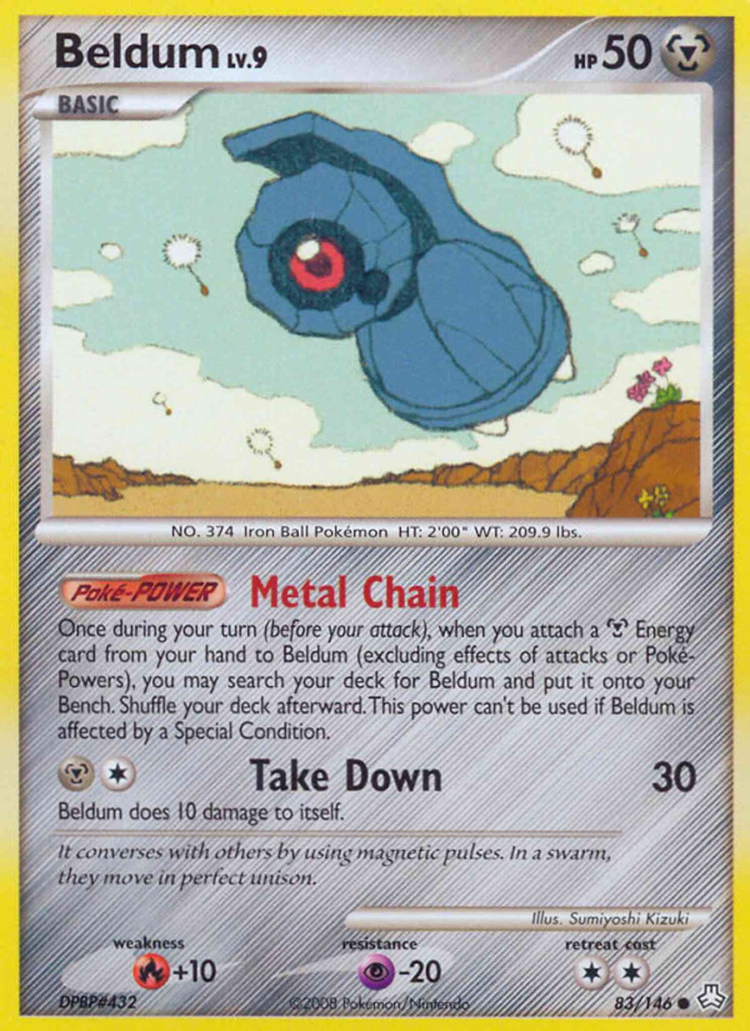 Beldum - 83/146 - Common [dp6-83] [Reverse Holo]