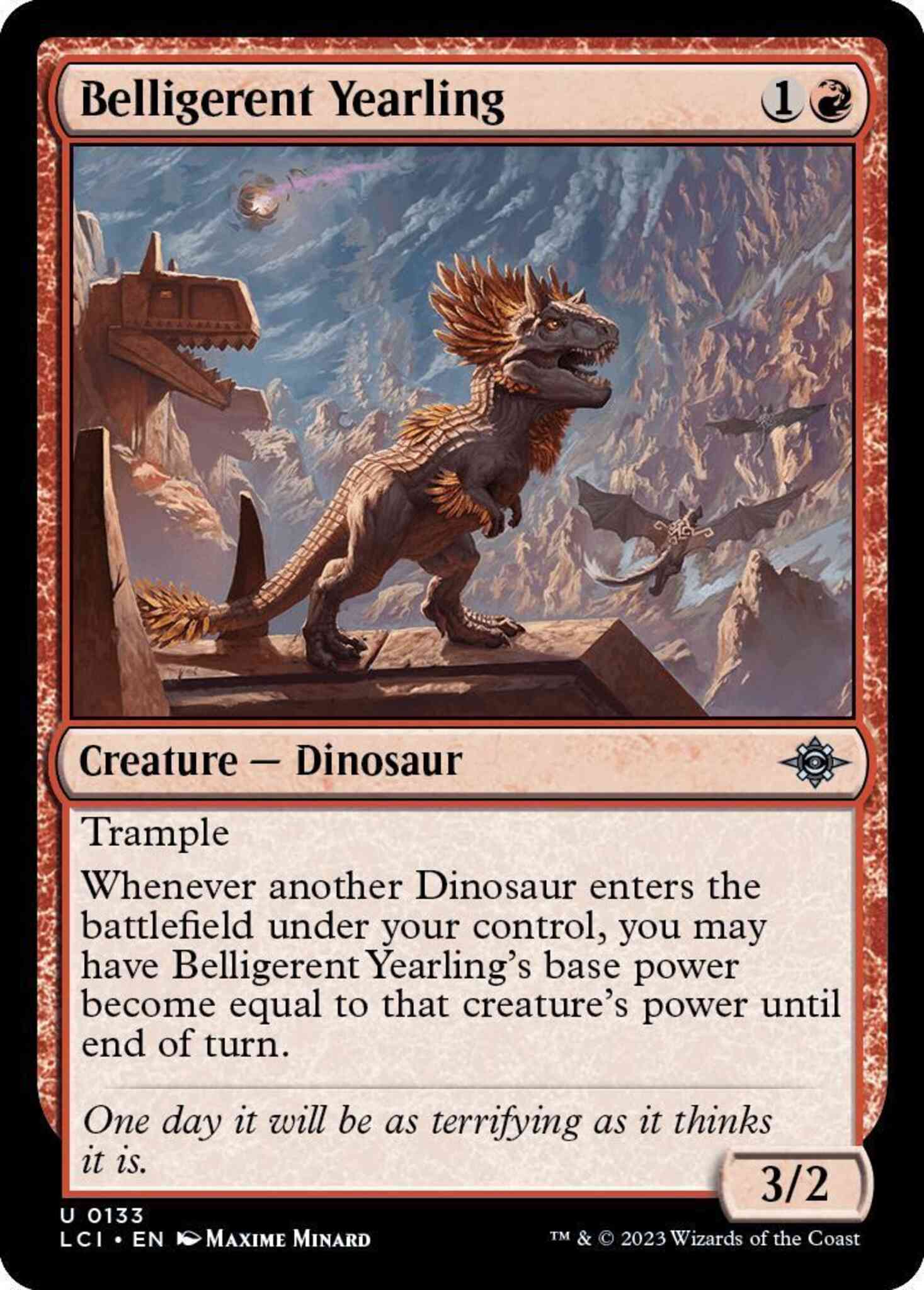 Belligerent Yearling [133] [The Lost Caverns of Ixalan] [Non-Foil]