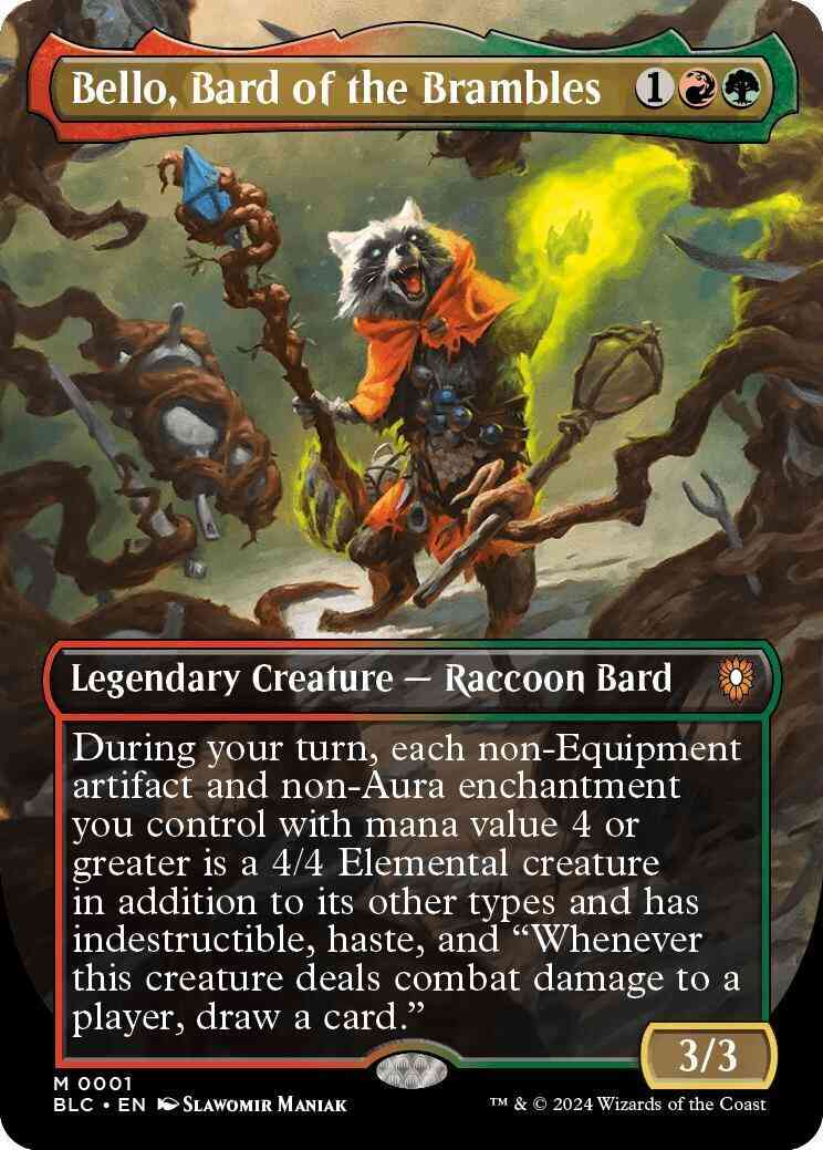 Bello, Bard of the Brambles [1] [Borderless] [Bloomburrow: Commander] [Non-Foil]