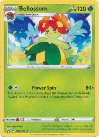 Bellossom - 003/159 - Rare [swsh125-003] [Non-Holo]