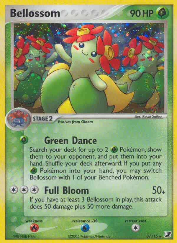 Bellossom - 3/115 - Rare Holo [ex10-3] [Holo]