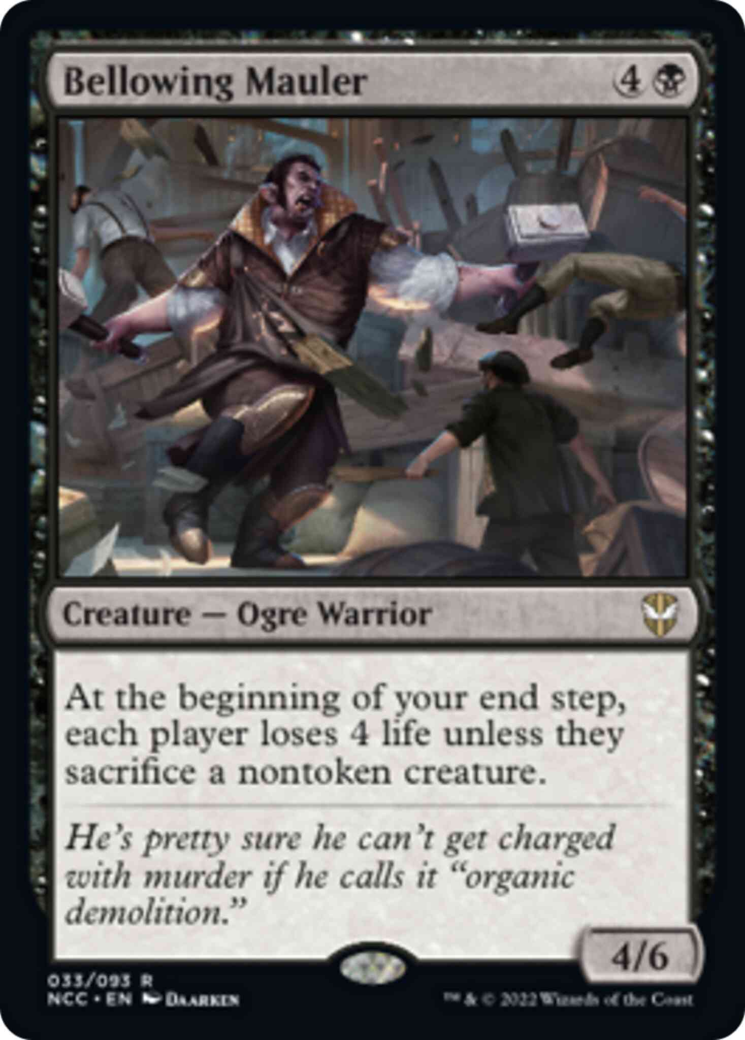 Bellowing Mauler [33] [Streets of New Capenna: Commander] [Non-Foil]