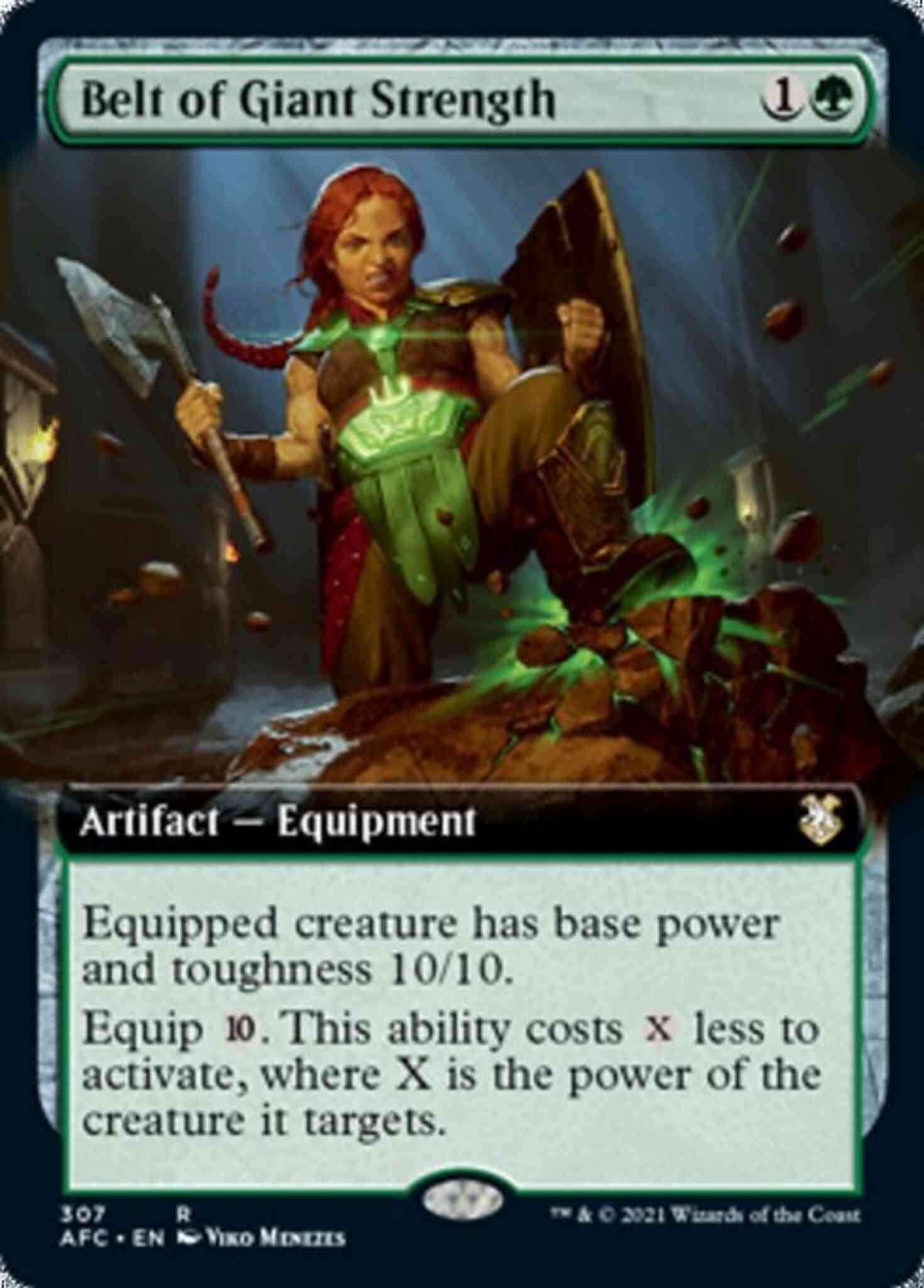 Belt of Giant Strength [307] [Extended Art] [Adventures in the Forgotten Realms Commander] [Non-Foil]