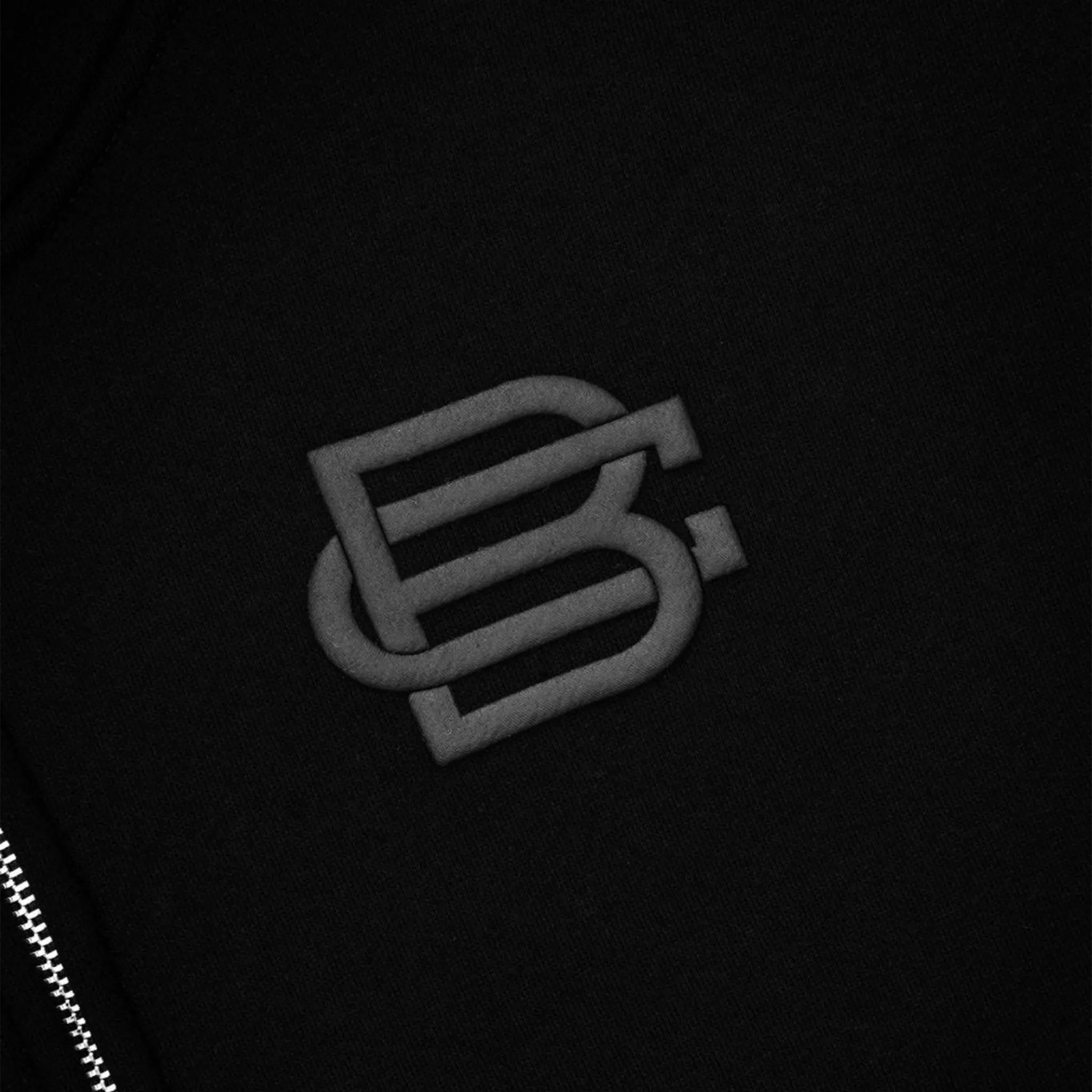 Bénir Clothing Bénir Club Match Day Matte Black Zip-Up Hoodie - Image 6