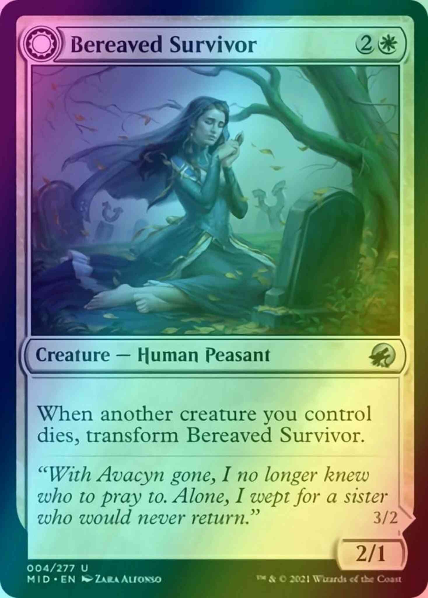 Bereaved Survivor // Dauntless Avenger [4] [Innistrad: Midnight Hunt] [Foil]