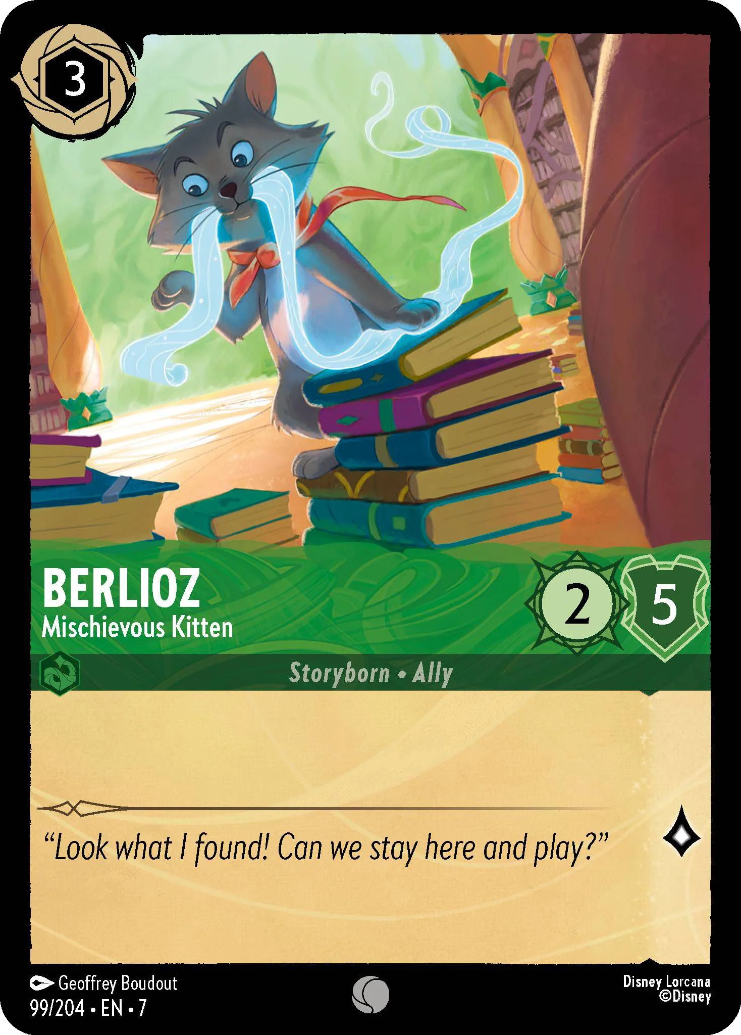 Berlioz - Mischievous Kitten - 99/204 [Archazia's Island] [Non-Foil]