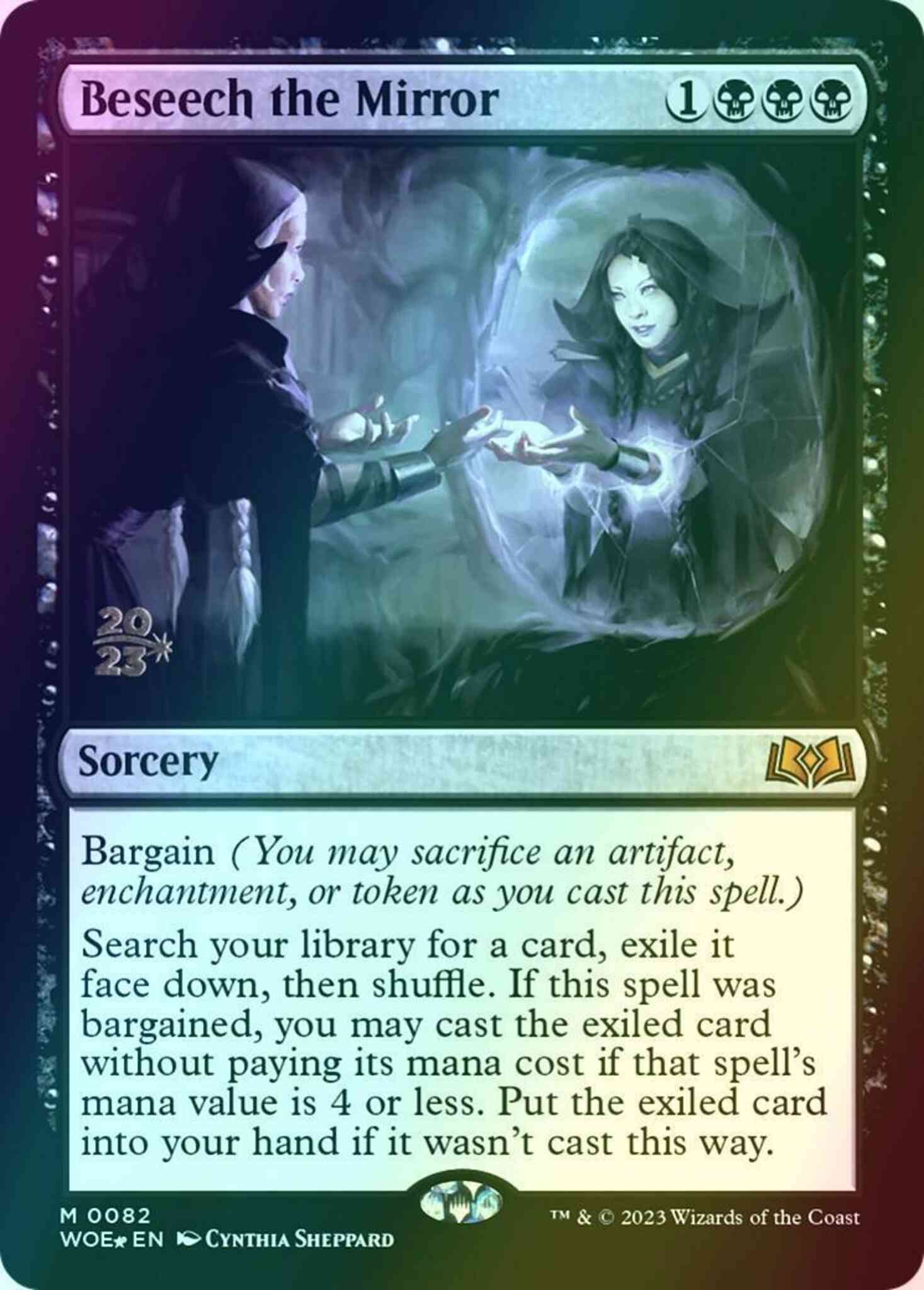 Beseech the Mirror [82s] [Prerelease] [Wilds of Eldraine: Promos] [Foil]