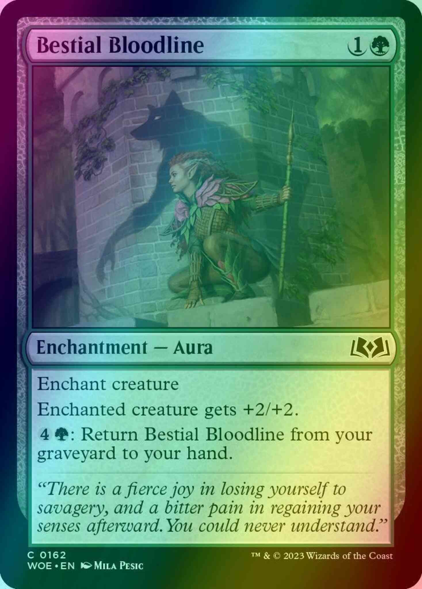 Bestial Bloodline [162] [Wilds of Eldraine] [Foil]