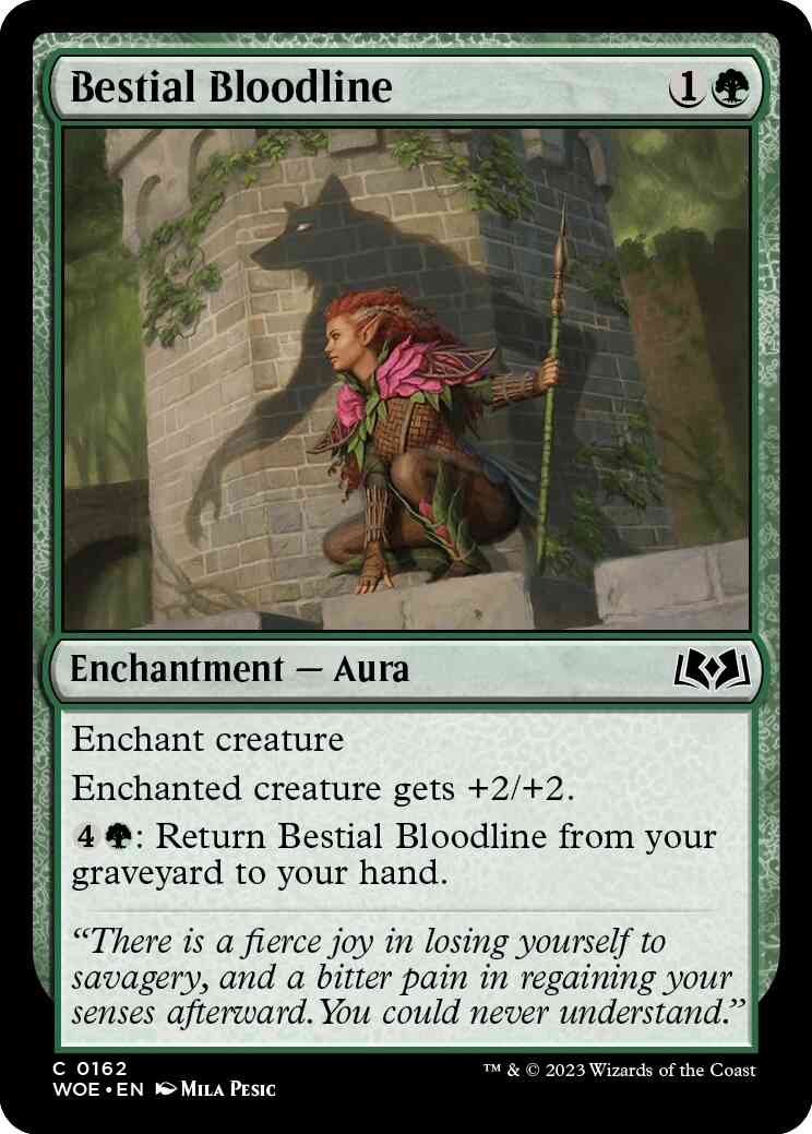 Bestial Bloodline [162] [Wilds of Eldraine] [Non-Foil]