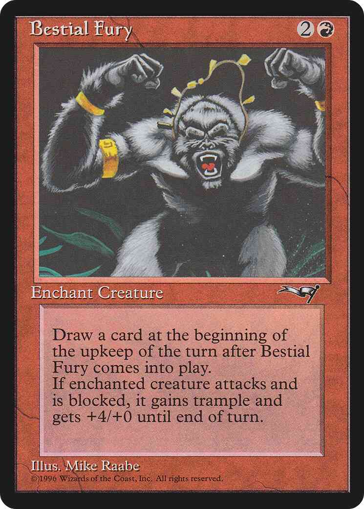 Bestial Fury [Black Background] [67b] [Alliances] [Non-Foil]