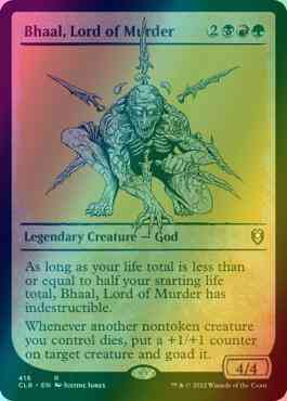 Bhaal, Lord of Murder [416] [Rulebook Showcase] [Commander Legends: Battle for Baldur's Gate] [Foil]