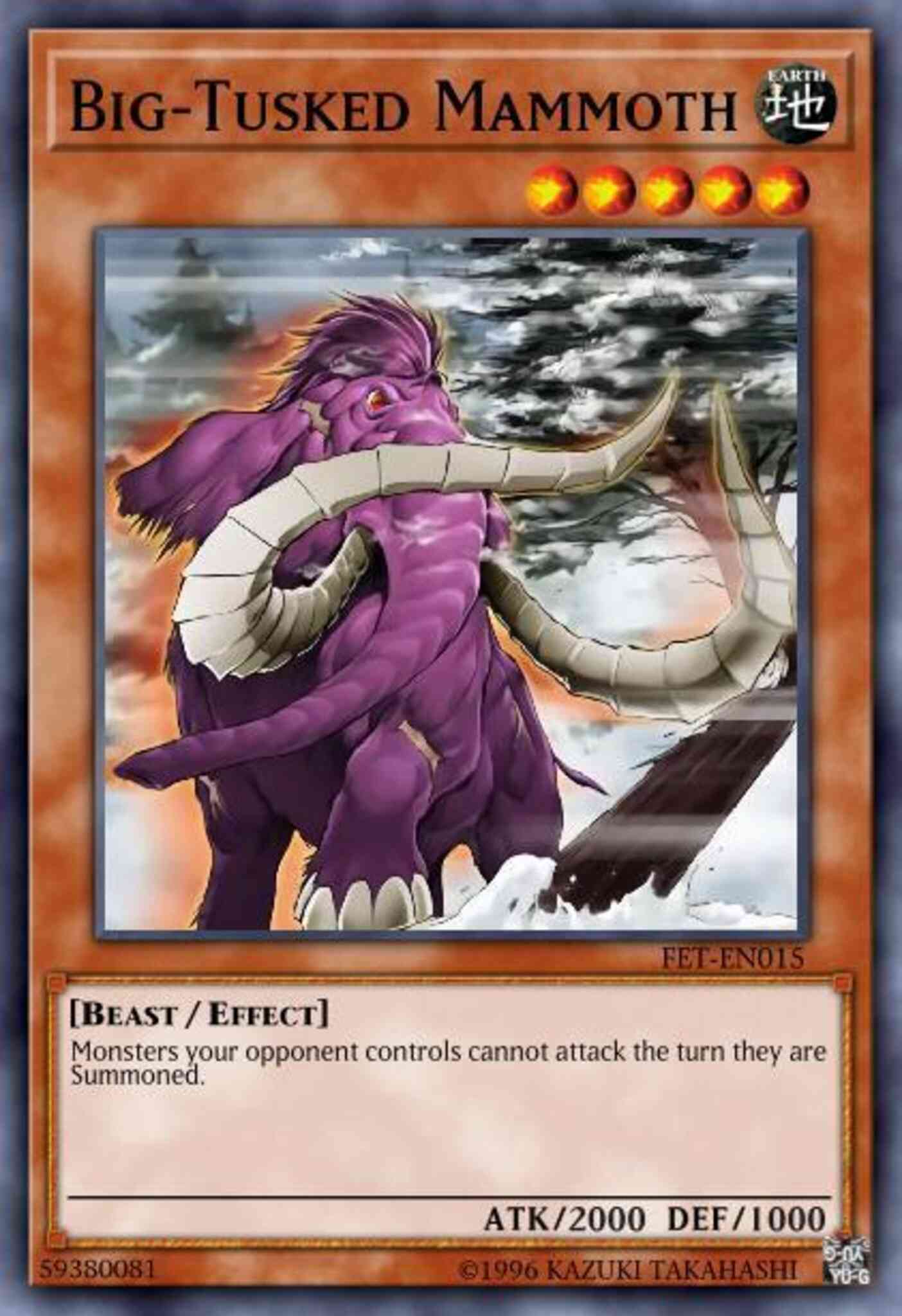 Big-Tusked Mammoth - DR3-EN135 - Rare - Unlimited
